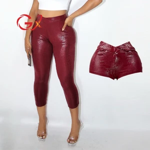 GX5068 Fashion 2026 Women Clothing Boutique Summer Solid Street Wear Trendy Ladies Trouser  Unique V Waist Casual Shorts