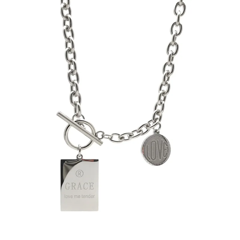 Zircon Pendant Choker Necklace 