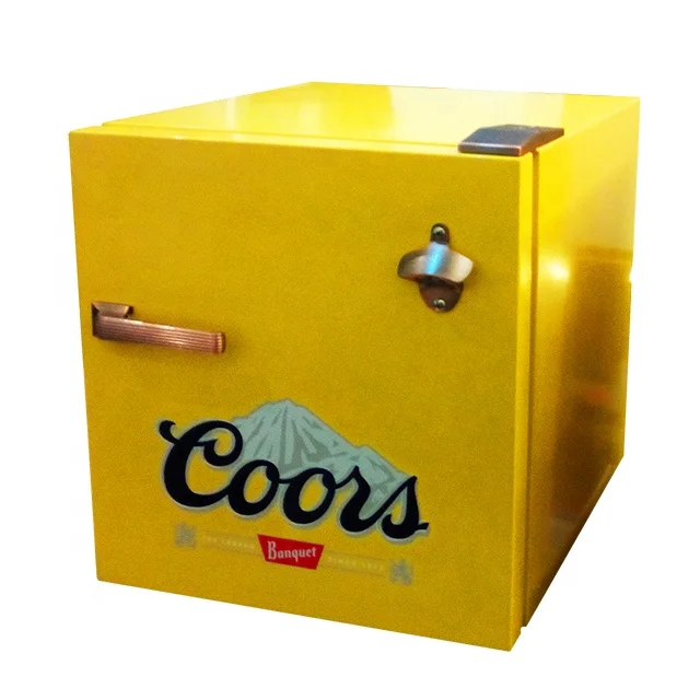 NIHAO Customized Customize High Quality Promotional Lighting Glass Door Mini Fridge Cooler Wholesale for Bar Promotion