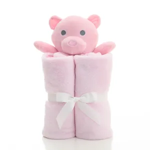 Cartoon Pig Plush Toy Baby Appeasing Sleeping Towel with PP Cotton Filling Soothing Dolls for Comfort and Relaxation