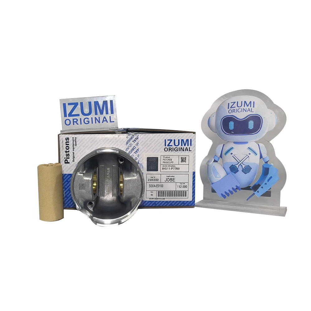 IZUMI ORIGINAL J08E Piston Kit - High-Quality Diesel Parts