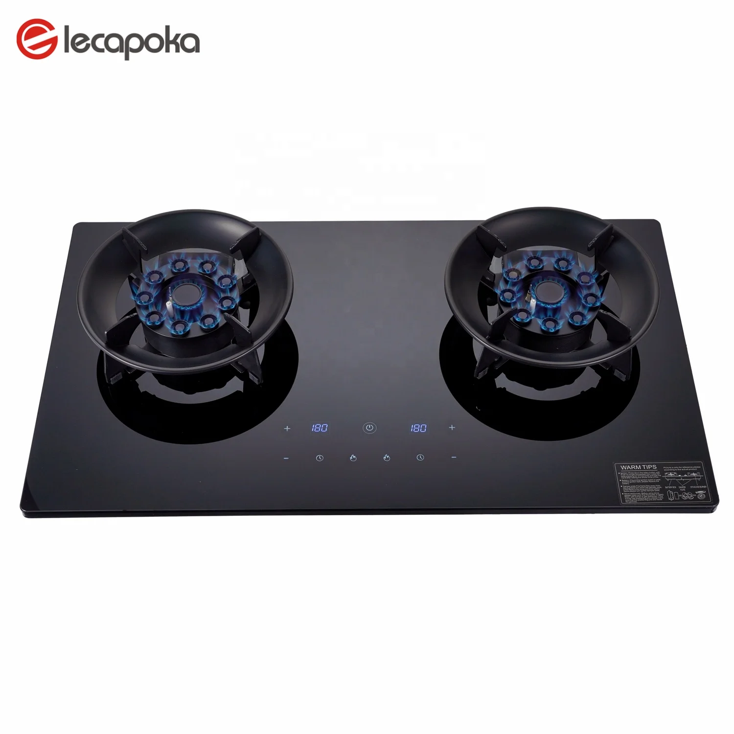 Modern Novel Design Appliances Kitchen Touch Screen Lift Able Double Gas  Stove Modern Gas Cookers Tempered Glass Gas Stove