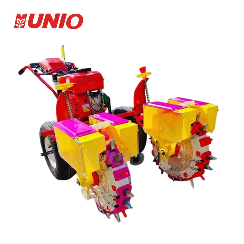 2 Row Precision Direct Seeder Small Automatic Corn Maize Seeds Drop Planter and Fertilizer Peanut Soybean Sowing Drill