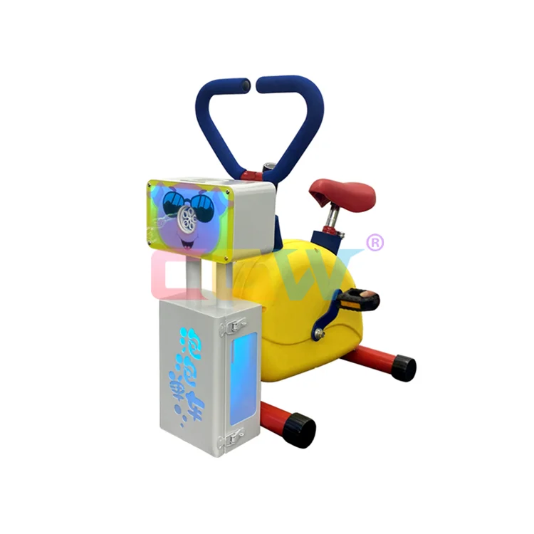 CGW Kids Arcade Rides Sport Arcade Game Machine Coin Operated Fun Bubble Bicycle Sports Equipment  for Kids