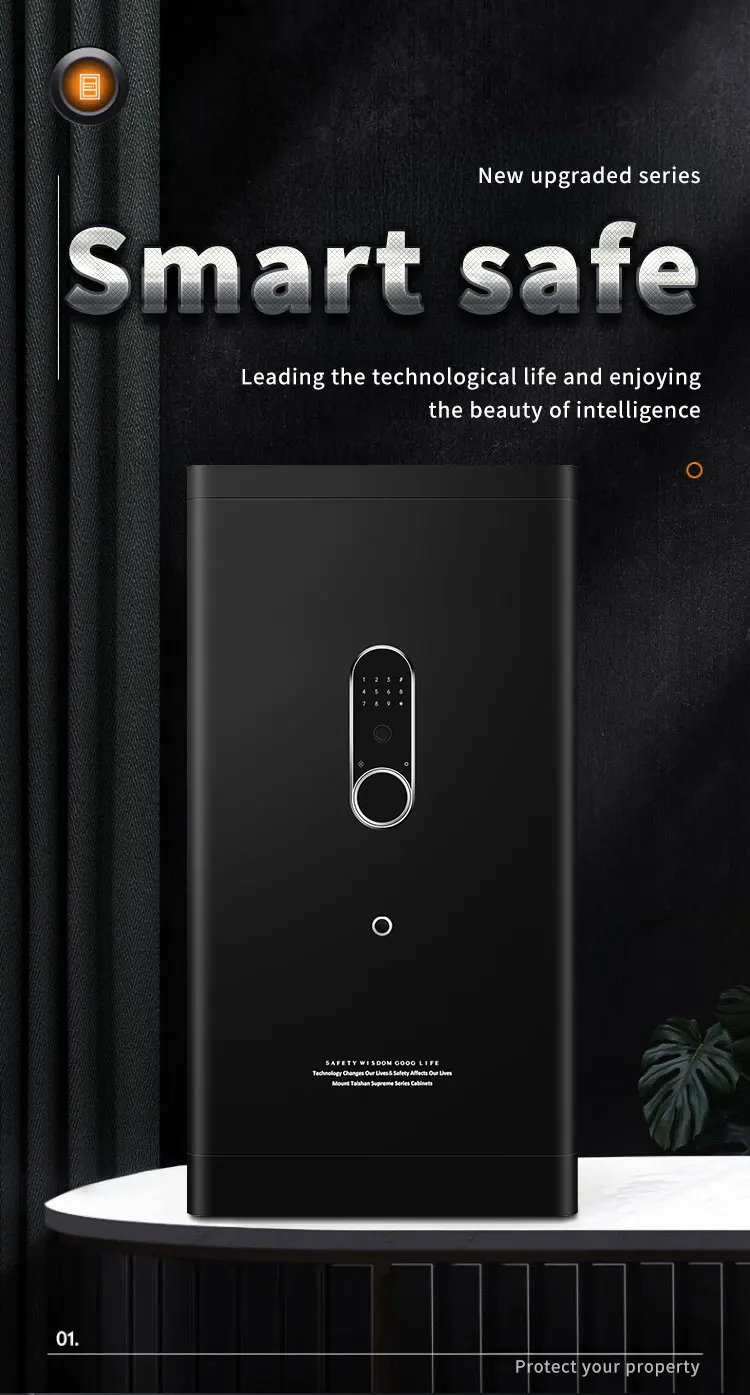 CEQSAFE High Quality Heavy Metal Home Money Security TUYA APP WIFI SAFE BOX supplier