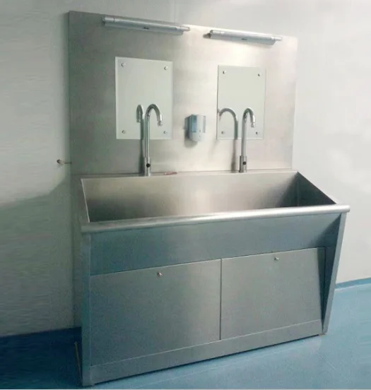 Hospital Stainless Hand Wash Sink Modern Simplicity Foot-operated Sink ...