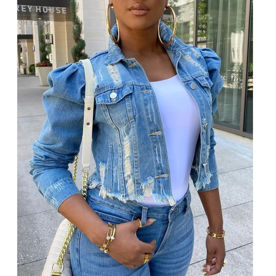 Low MOQ S to 3XL Size Greek Alphabet Delta Girl Printed Short Frayed Coat Sleeve Delta Dear Zeta Sgrho DST Sorority Denim Jacket