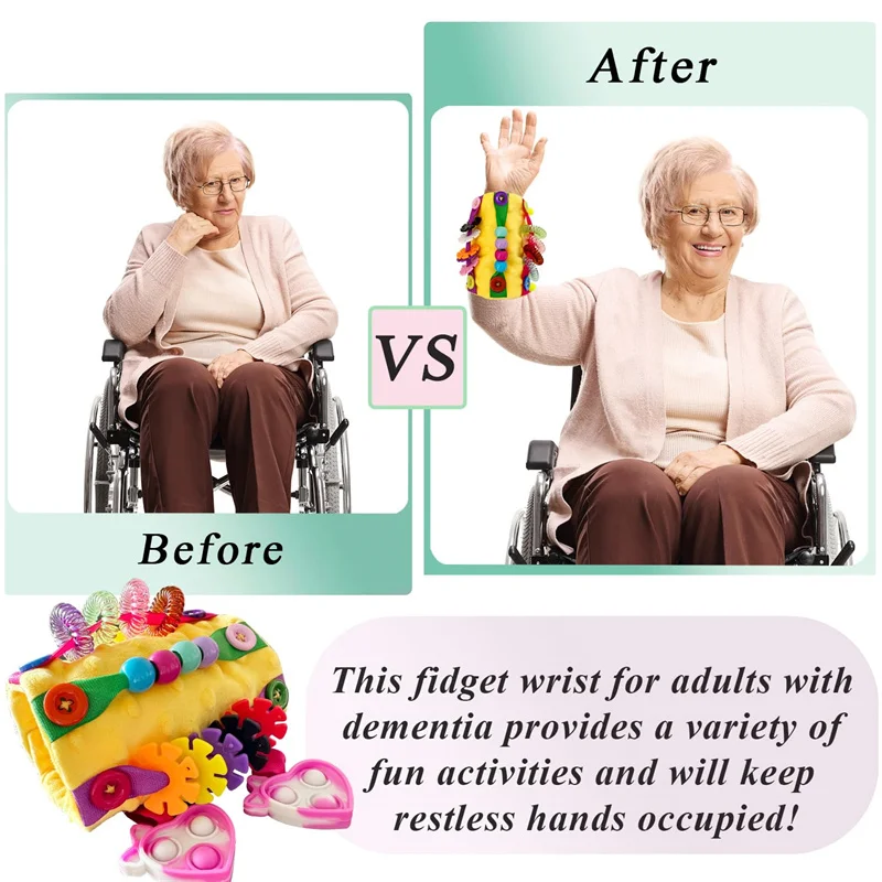 Jouets sensoriels pour soulager l'anxiété des personnes atteintes d'Alzheimer et de démence, coussin sensoriel pour les bras, coussin anti-stress pour les bras._voghion.com
