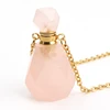 rose quartz+chain