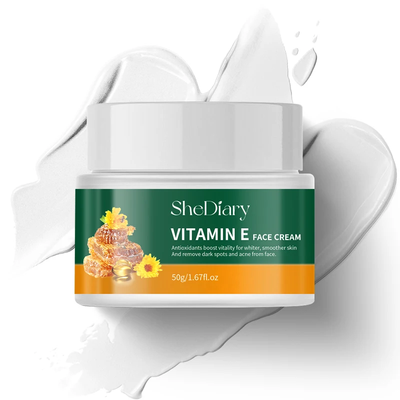 SheDiary Daily Skin Care Hyaluronic Acid Vitamin E Red Algae Non-Greasy Night Cream Anti Aging Dry Skin Moisturizing Face Cream