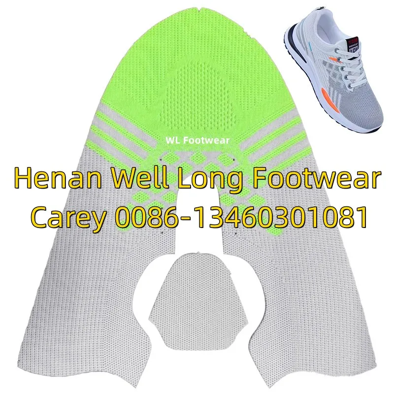 Breathable Running Shoe Upper Men Walking Shoes Cloak Knitted Semi