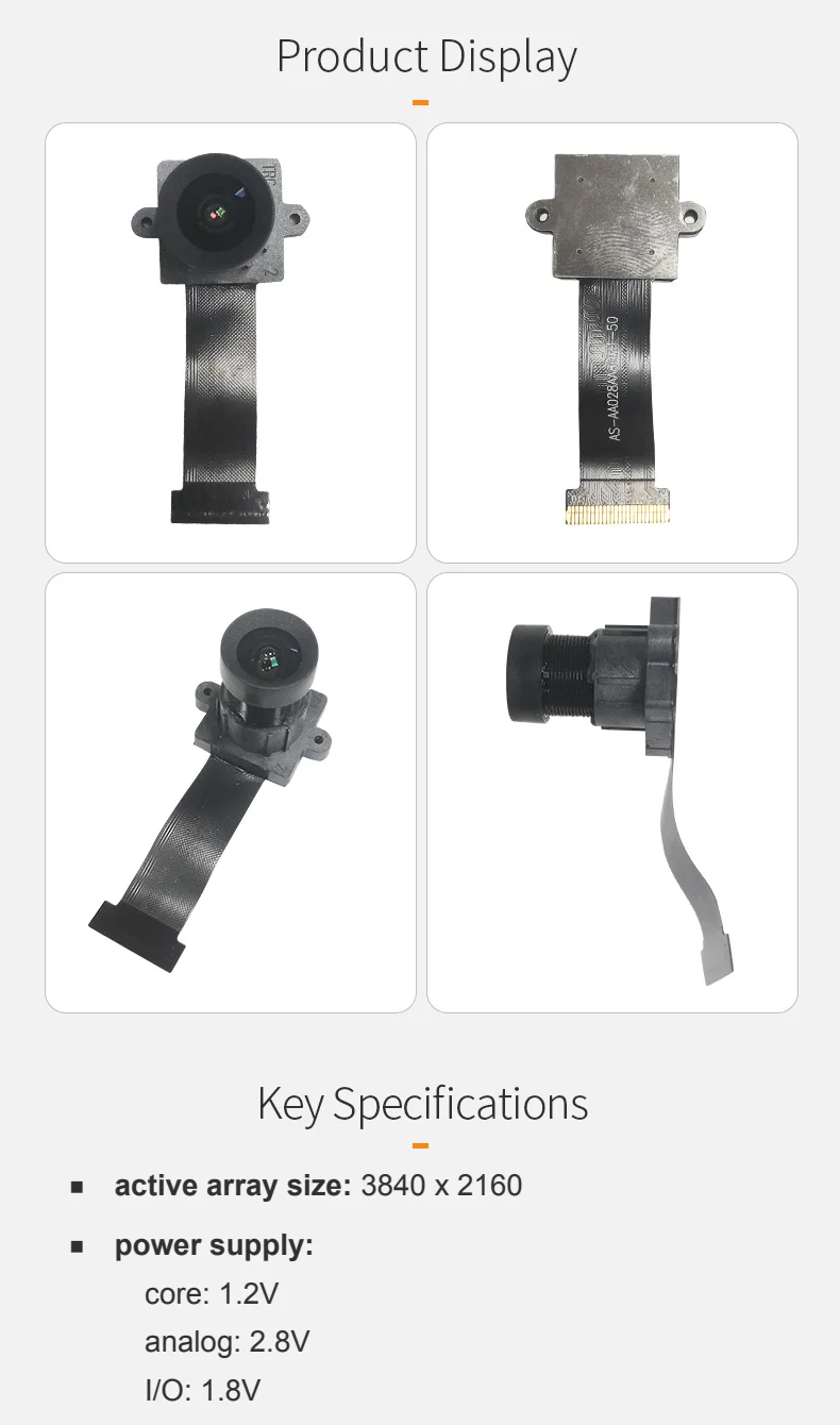 DGZX MIPI 8MP 4K2K 60fps HDR wide-angle camera module插图1