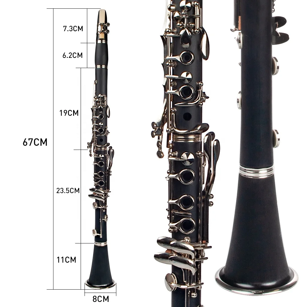 Beginner and Children Cheapest Price Abs Plastic 17Key Bb Key Clarinet