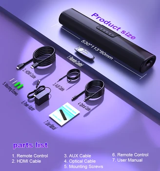 Best Selling Home Theater Speaker with Multiple Connections 50W Powerful Audio System for Immersive Sound Effects