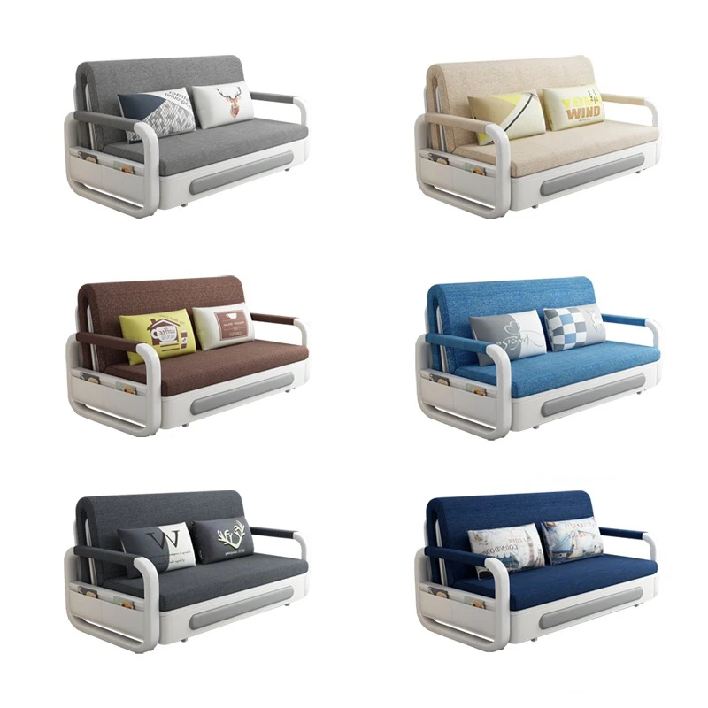 Small Apartment Multi-Function Foldable Sofa Bed with Storage