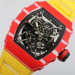 2026 New High-Quality Business Fashion Trendy Carbon Fiber Case Tourbillon Mechanical Watch Waterproof Luminous Automatic Watch