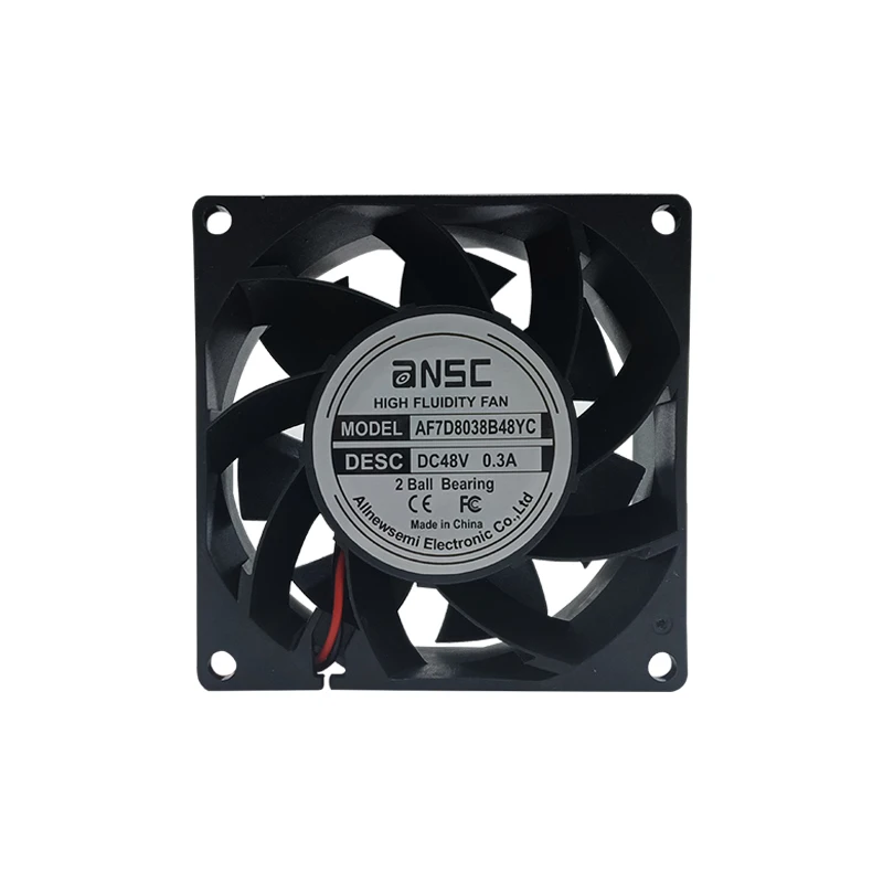 80x80x38 12v 24v 48v 80mm 8038 3.1inch Fan DC Brushless Square Cooling Fan