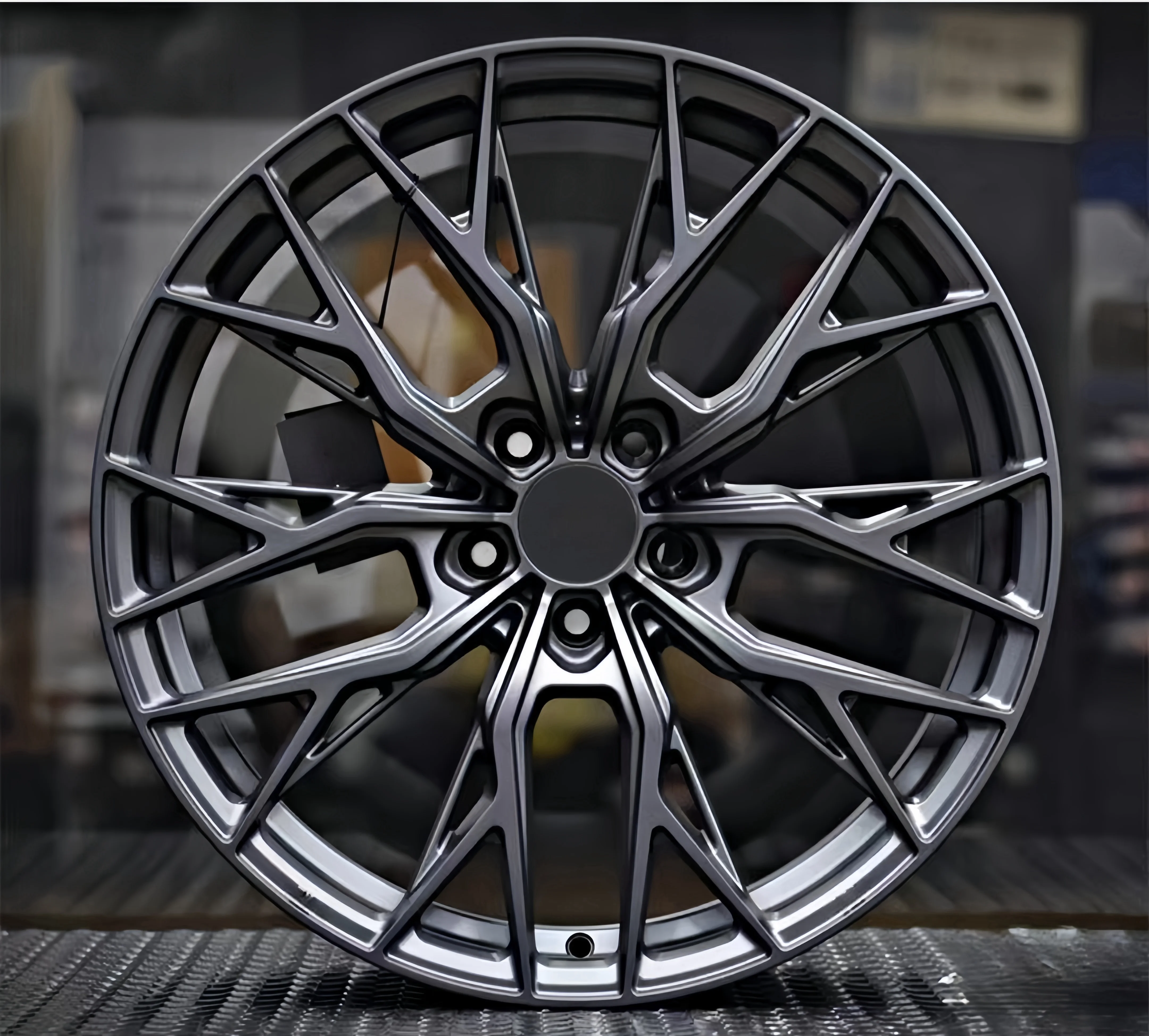 XINLAI Custom Hollowed Out Brushed Concave18 19 20 21 22 23Inch 5x112/120Aluminum Alloy Forged Wheels Wheels for All Car - Image 3