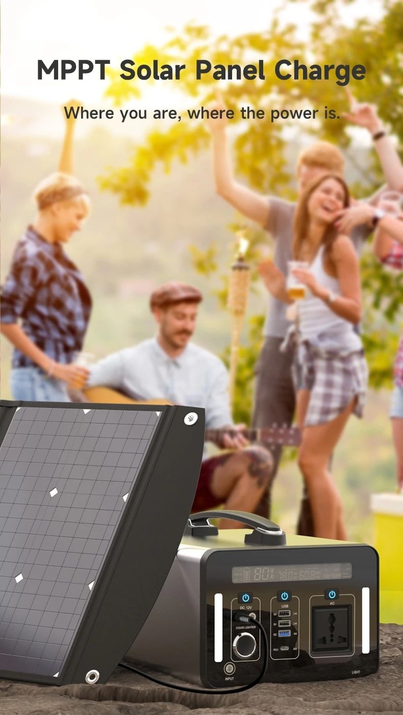 Oem Home Storage Energy System 300w Lithium Ion Batteries Solar Panel Portable Power