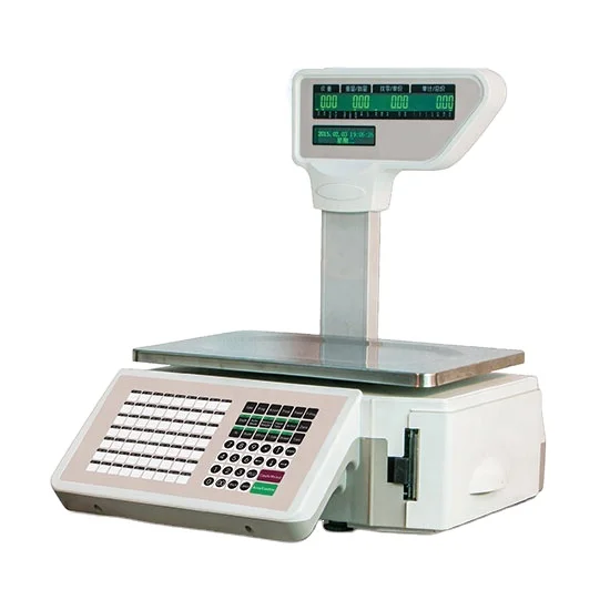 Meat Scale Label Printing Weight Scale Machine for Shop Market with Printer  Scale
