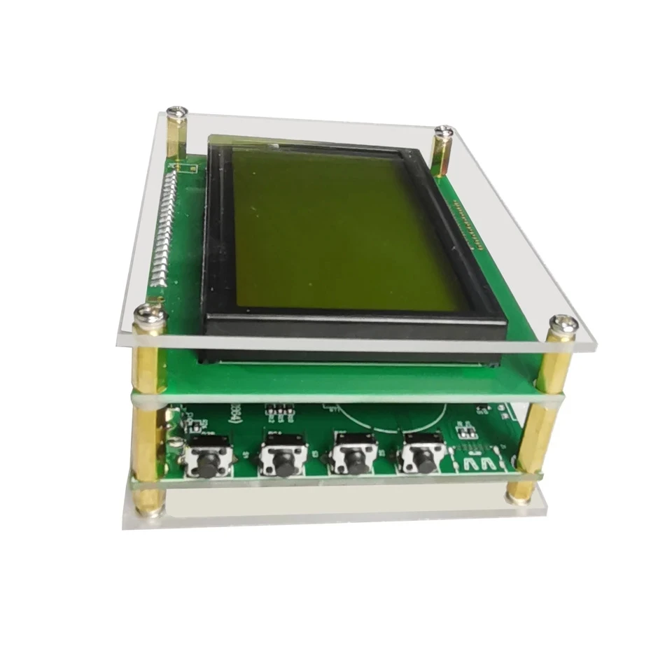 External Cat Display Screen 12864 LCD With Acrylic Case and Cable for YAESU FT-817 FT-818 FT-857 FT-897 818ND 857D