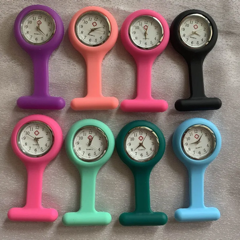 Wholesale Custom Brand Pocket Nurse Watch Promotional Gift Digital Nurse Watch Fob Silicone
