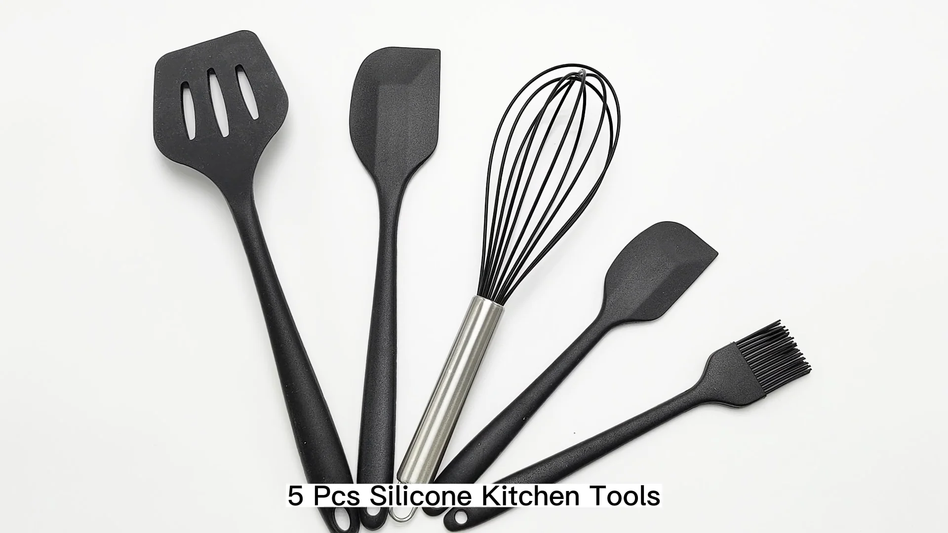 Nonstick Kitchen Scraper Spatulas Slotted Turner Brush Cooking Spatula