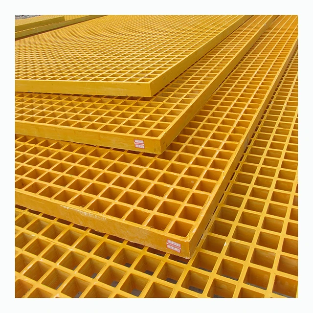 Professional Manufacturing Anti-Slip Fiberglass Walkway Grating Smooth Roof Deck with Moulding Punching Welding Cutting Services