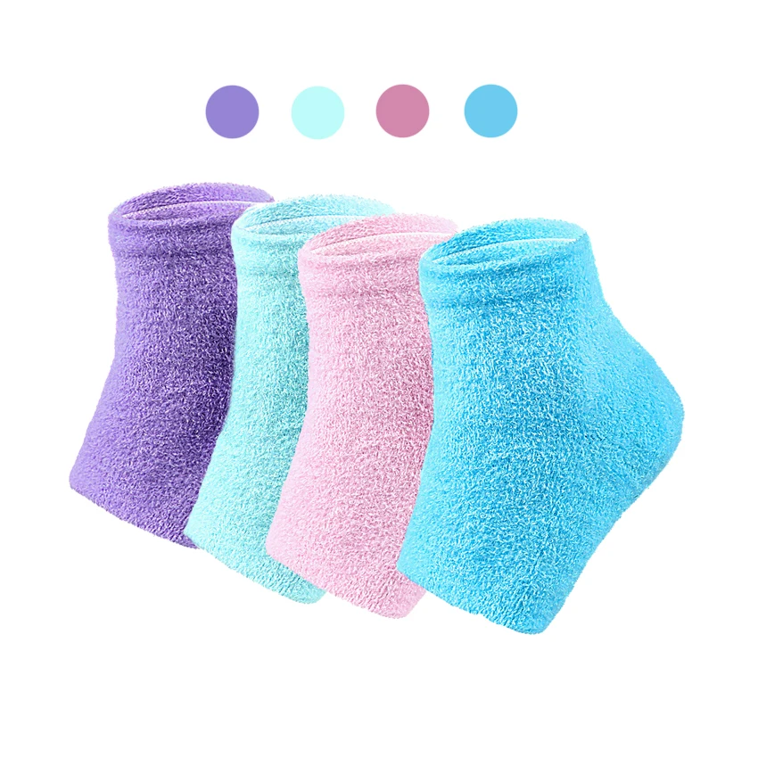 Women's Cotton Socks Gel Moisturizing Socks No Show Crew Athletic Socks