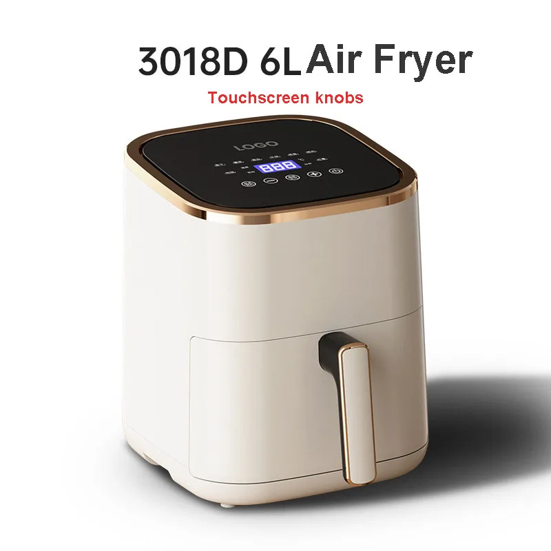 Household Multi-function 6L Mechanical Touchscreen Knob Visual Smart air Fryer