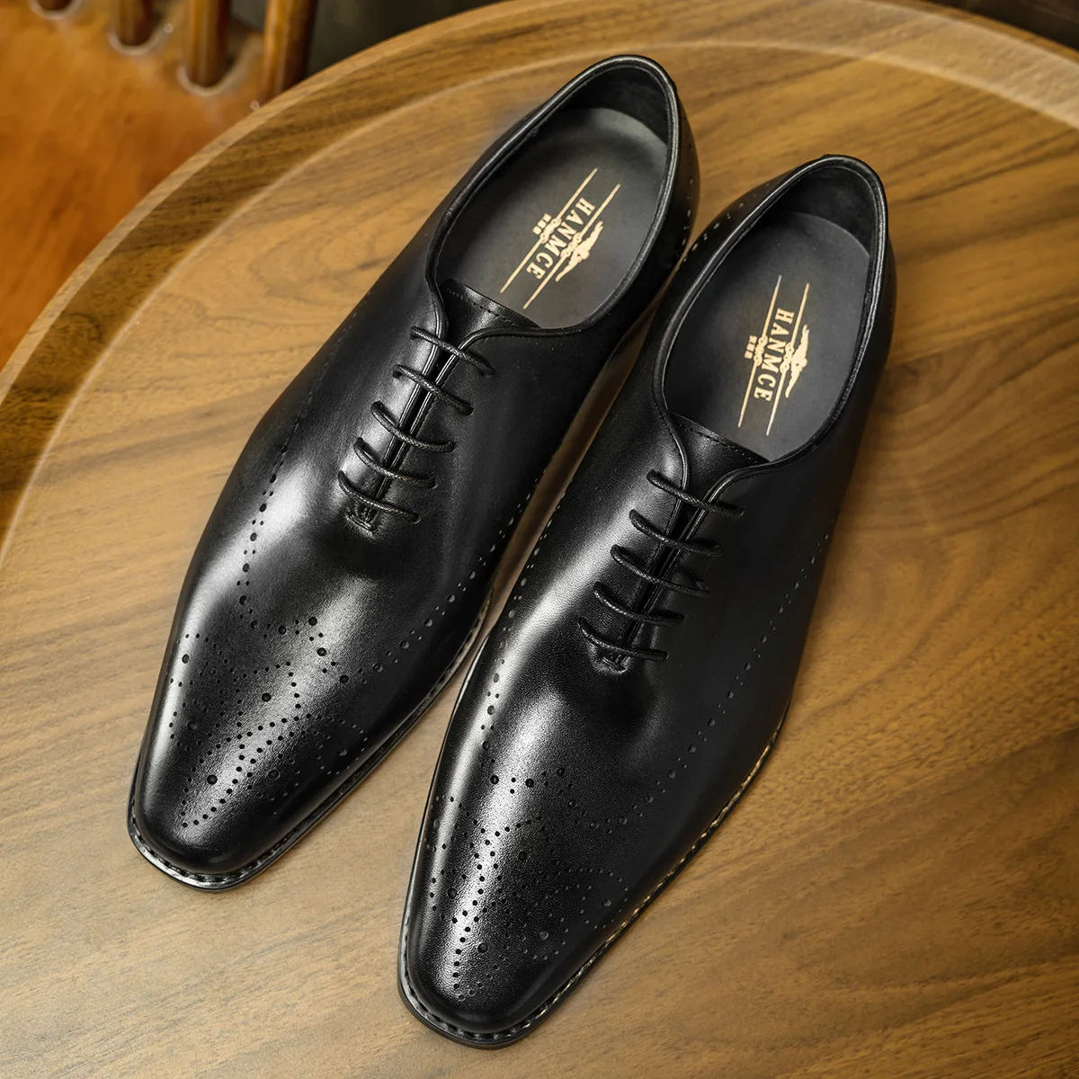 Designer Luxury Men Dress Office Genuine Leather Official Pointed Oxford  Shoes