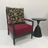 Fiore rosso in velluto - cornice nera