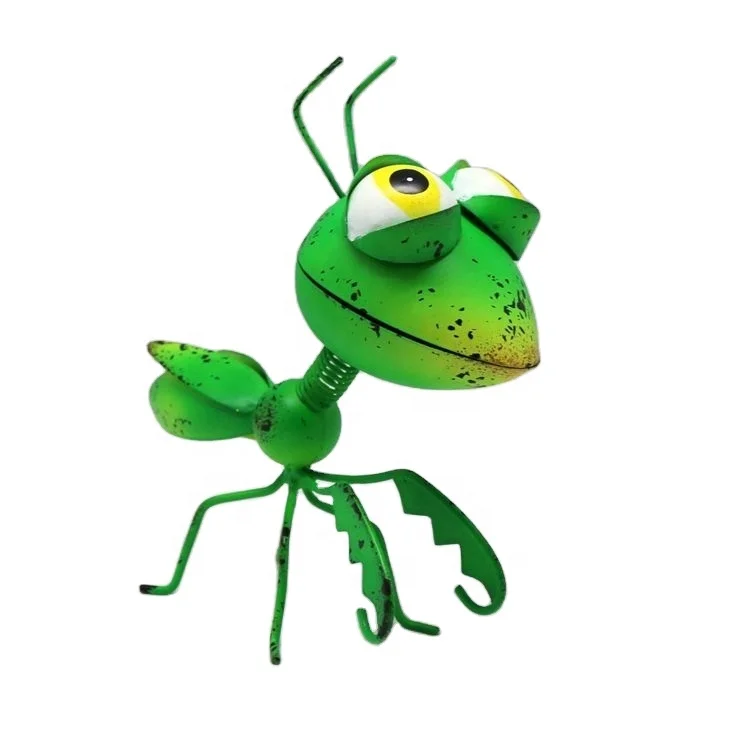 Metal ants figurine with big eyes Mantis