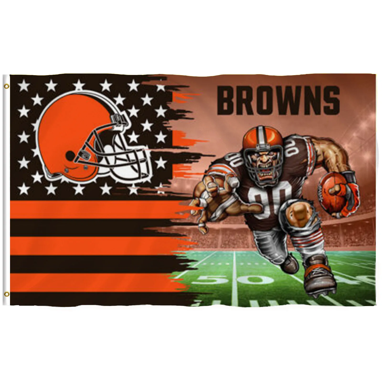 thumbnail image 2 of Trade Winds 3x5 City Of Cleveland Ohio Flag – Fade Resistant – Brass Grommets – Polyester 2 of 6