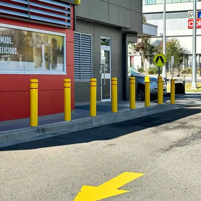 140mm Removable PadLock Traffic Barrier Yellow In-Ground Traffic Management Device factory