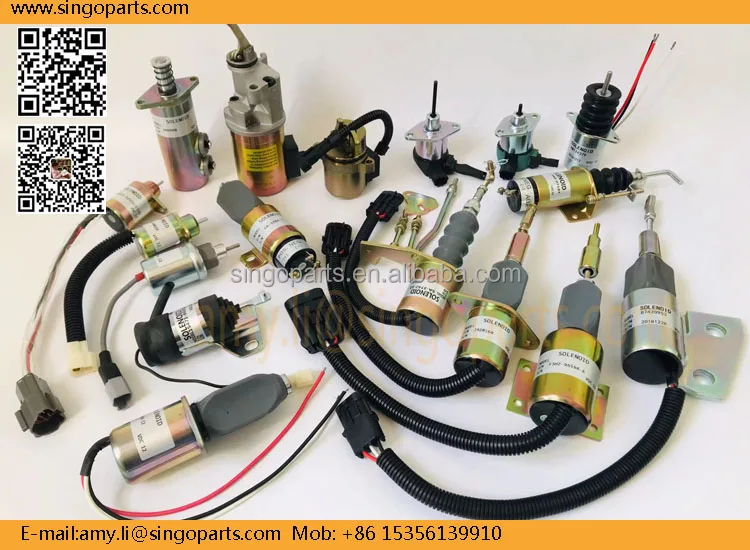fumi　　9月15日～ 897209-1152 24V Fuel Shut off Solenoid Valve for Hitachi
