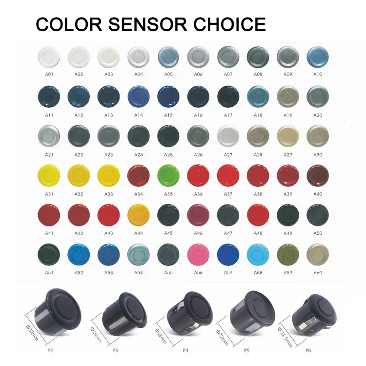 8 Sensor 1 Buzzer Park Sensor Led Display Color Change Front Rear Parking Sensor Intelligent Parking Assistance System