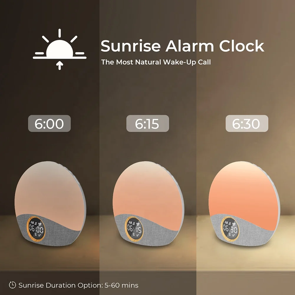 Hi-FiD 2023 новый дизайн звуковая машина для сна будильник с восходом солнца тренажер аппарат белым