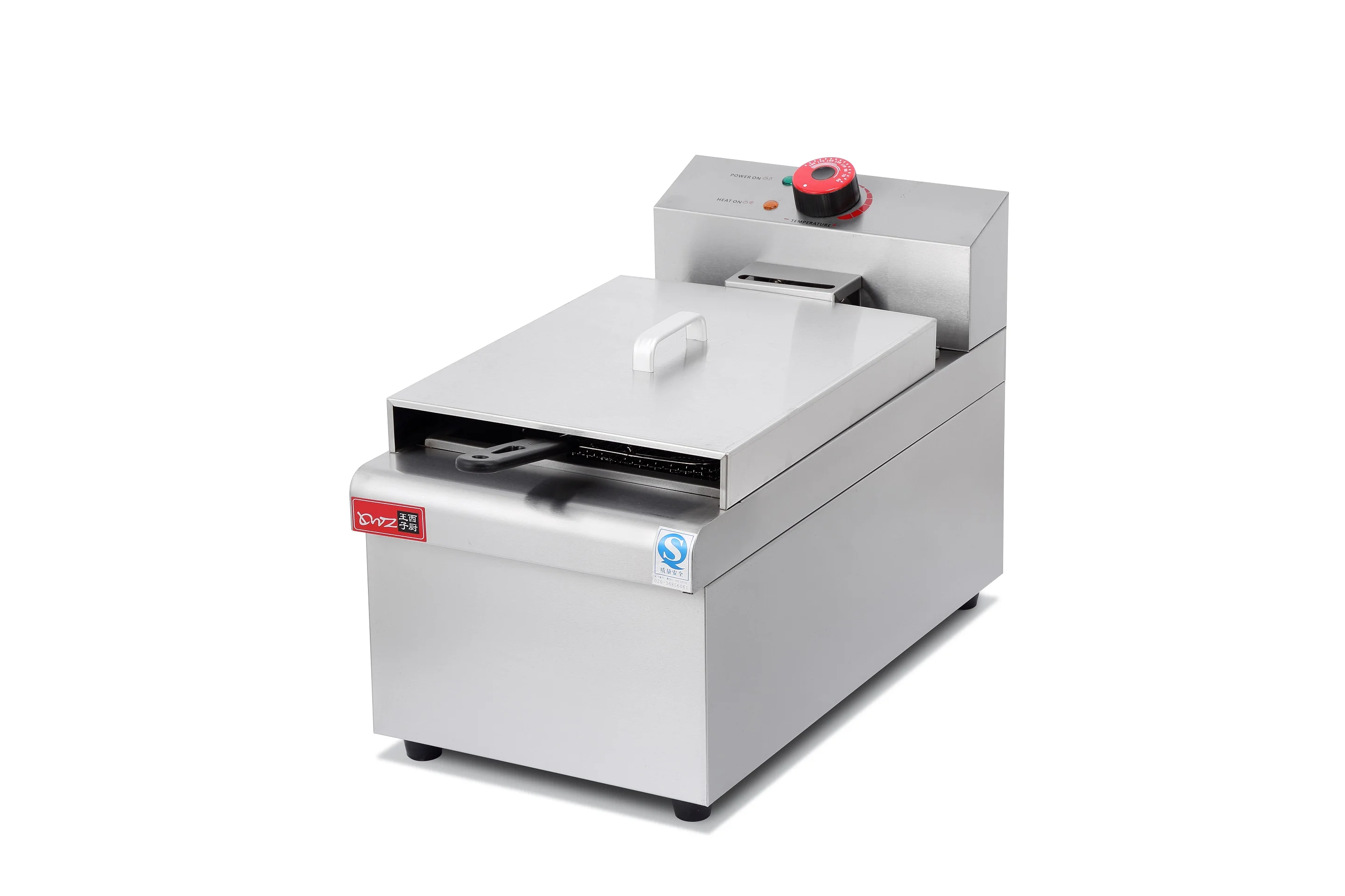 Timing Temperature Control Electromagnetic Deep Fryer Household Silver Electric Fryer with Deep Fry Food Function