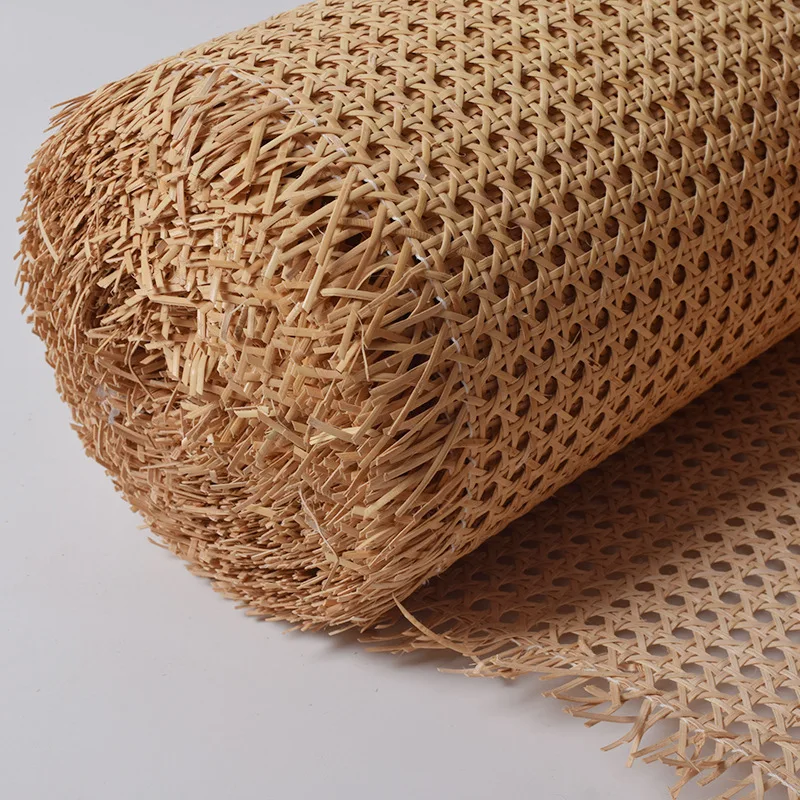 DIY Natural Indonesian Rattan Cane Webbing Roll For Furniture