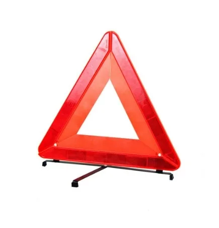 JoyFan Foldable Car Warning Triangle Battery Powered,Emergency Breakdown Red Warning Sign Triangle Reflective Safety Hazard Signs with LED Light,Convenient Carry 