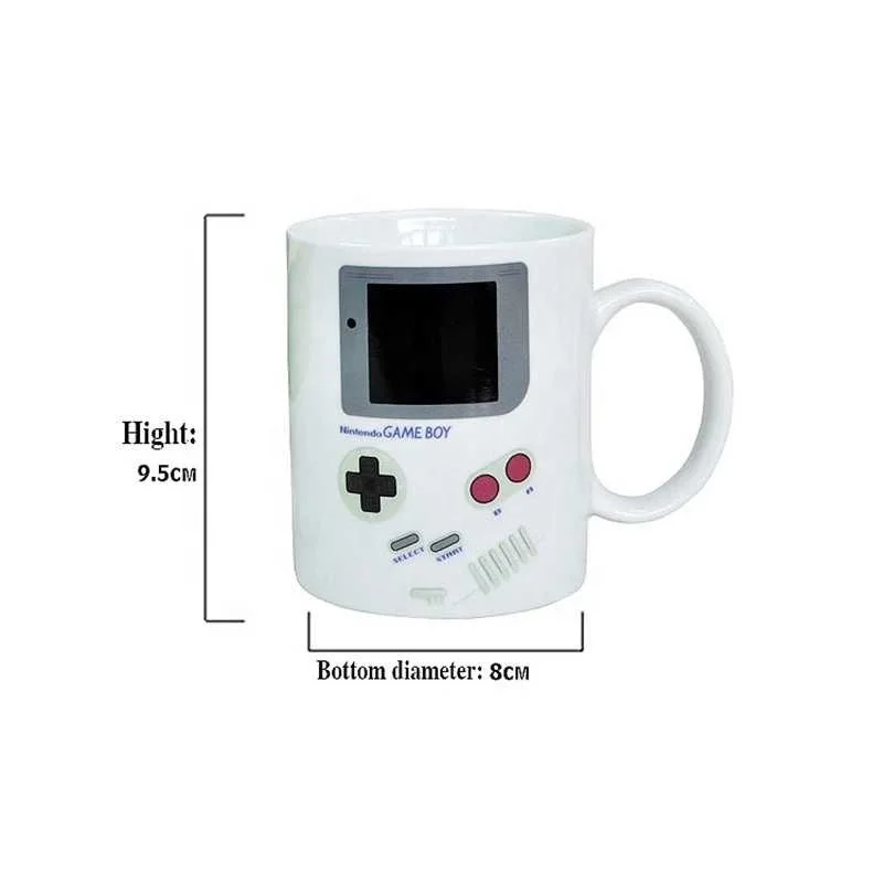 Creative Game Machine Magic Mug Temperature Color Changing Chameleon Cups Heat Sensitive Cup Coffee Tea Milk Mug for Gifts