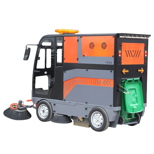 Customized Electric Ride-On Street Road Sweeper Quick-Change Garbage Bin Urban Road Cleaning Customizable Floor Cleaner
