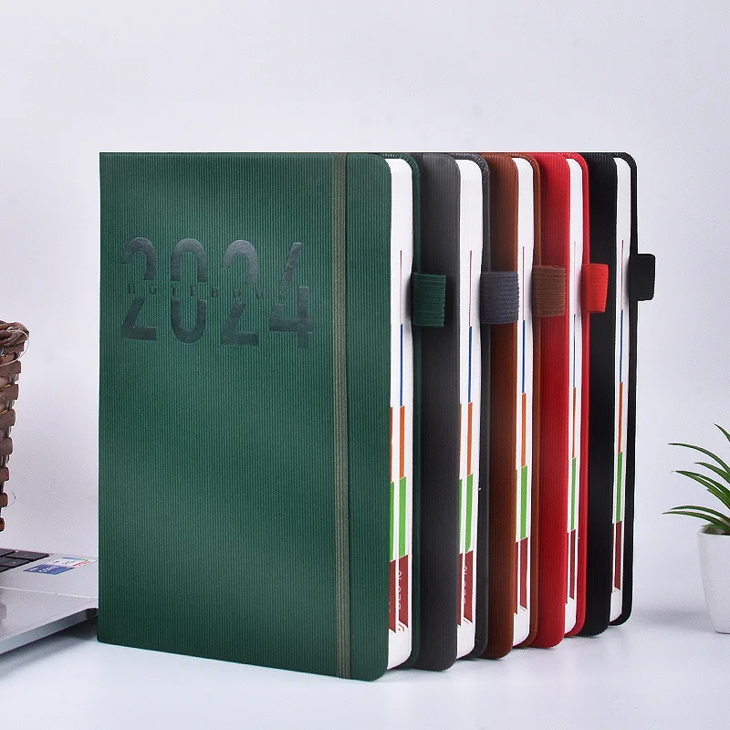 Hot Sale Daily Planner And Journal Customized Luxury Weekly And Monthly Notebook 2024 Agenda Planners And Journals