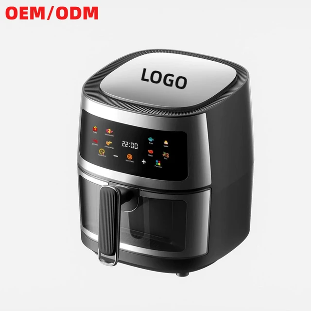 Multi functional 6L Air Fryer Oven Household Commercial Digital Smart Air Fryer Ovens Electric Air Fryers With Touch Screen
