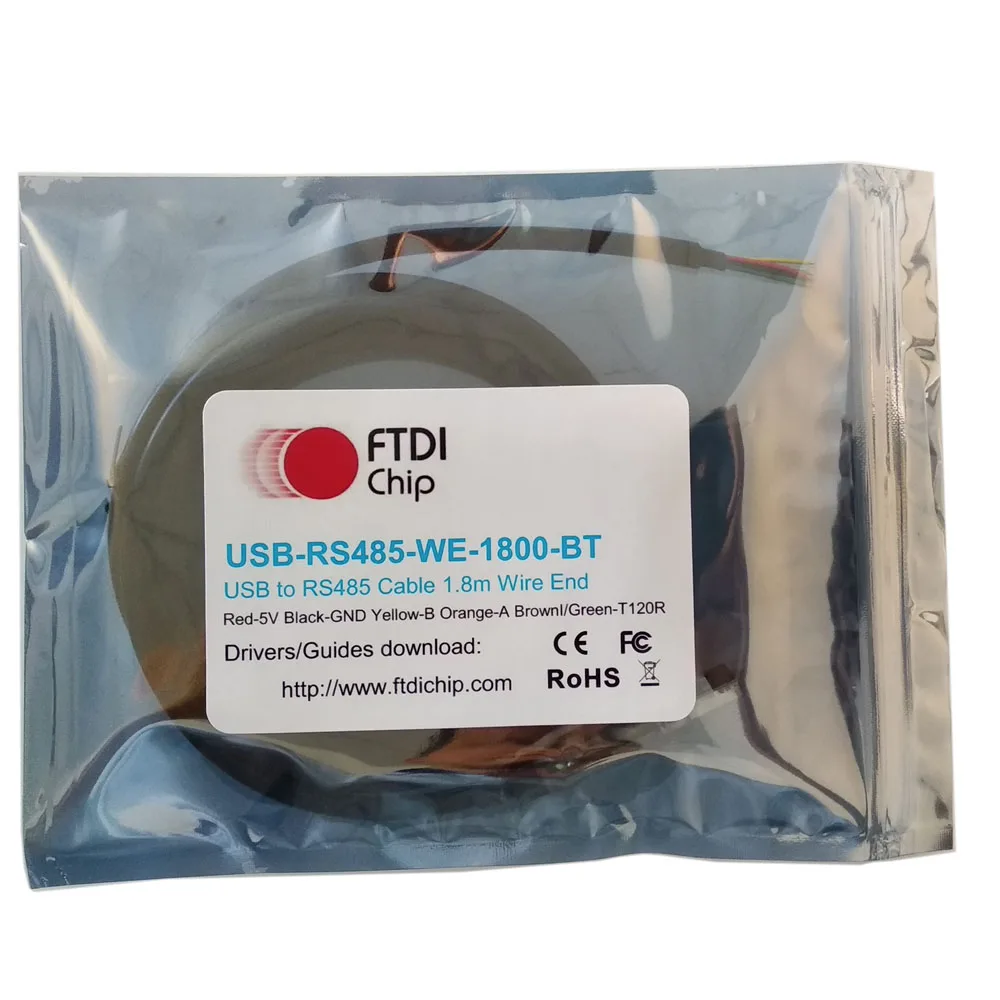 FT232 SP485 Pure Copper USB to RS485 Serial Converter Cable FTDI USB RS485 WE PVC Jacket Braid Shielding Stock for Computer Use