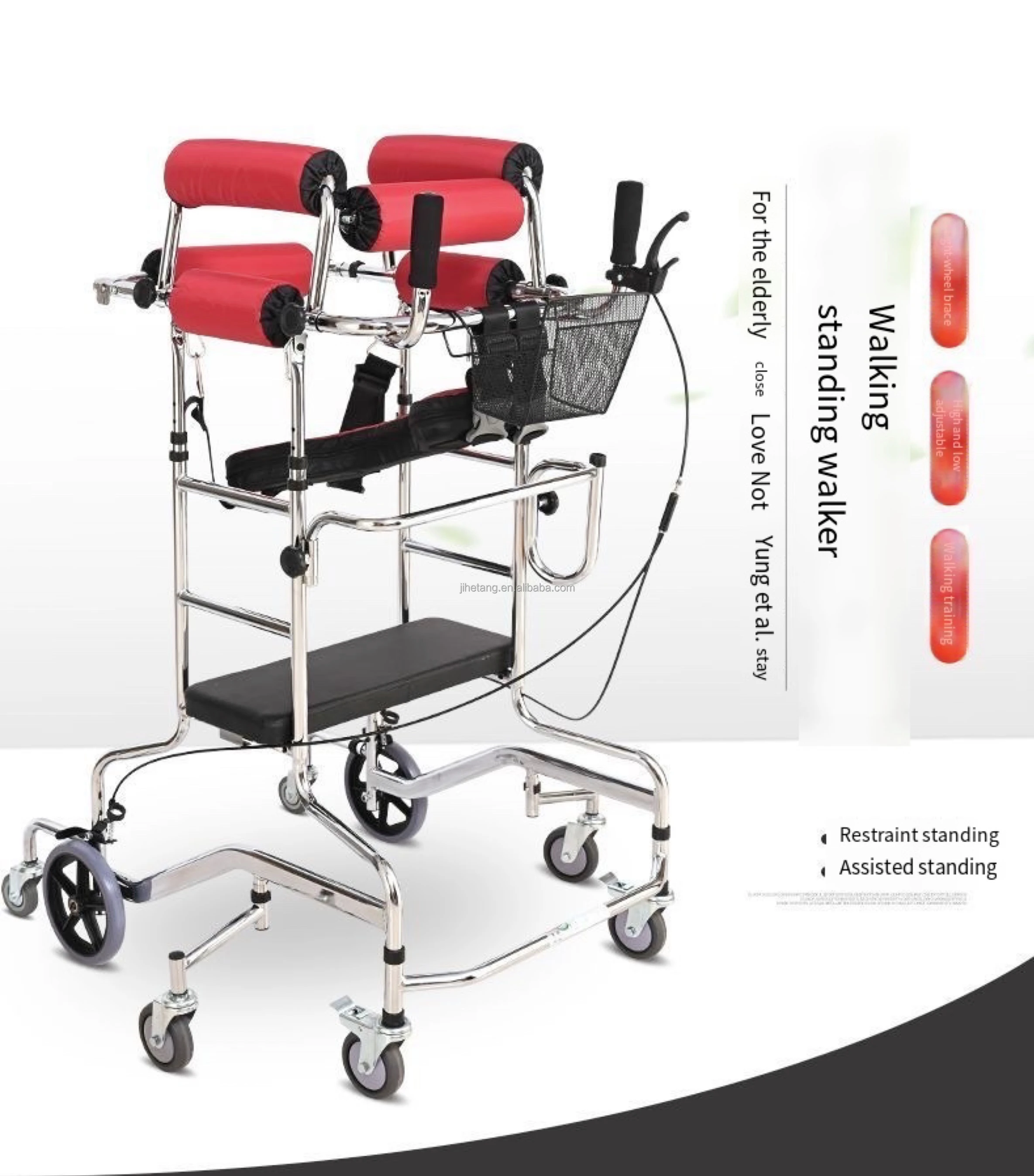 Rehabilitation Assistive Walking Aids For Elderly Anti Roll Over For