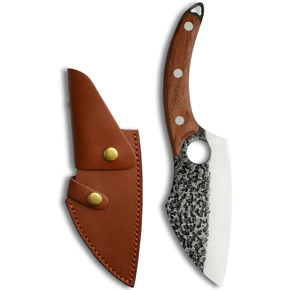 5 pouces durable en cuir véritable couteau gaine pliant poche couteau étui
