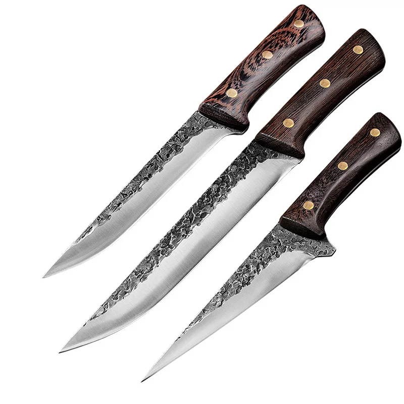 10 Inch Professional Small Kitchen Fillet Knives Set Highcarbon Stainless Steel Handle Damascus