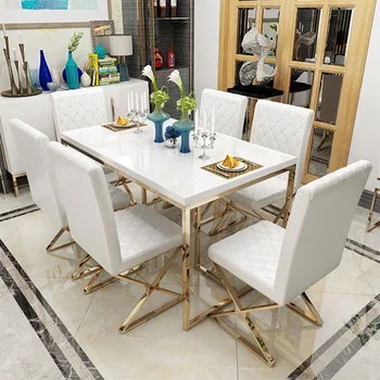 luxury modern dining room dining table and dining chair sets